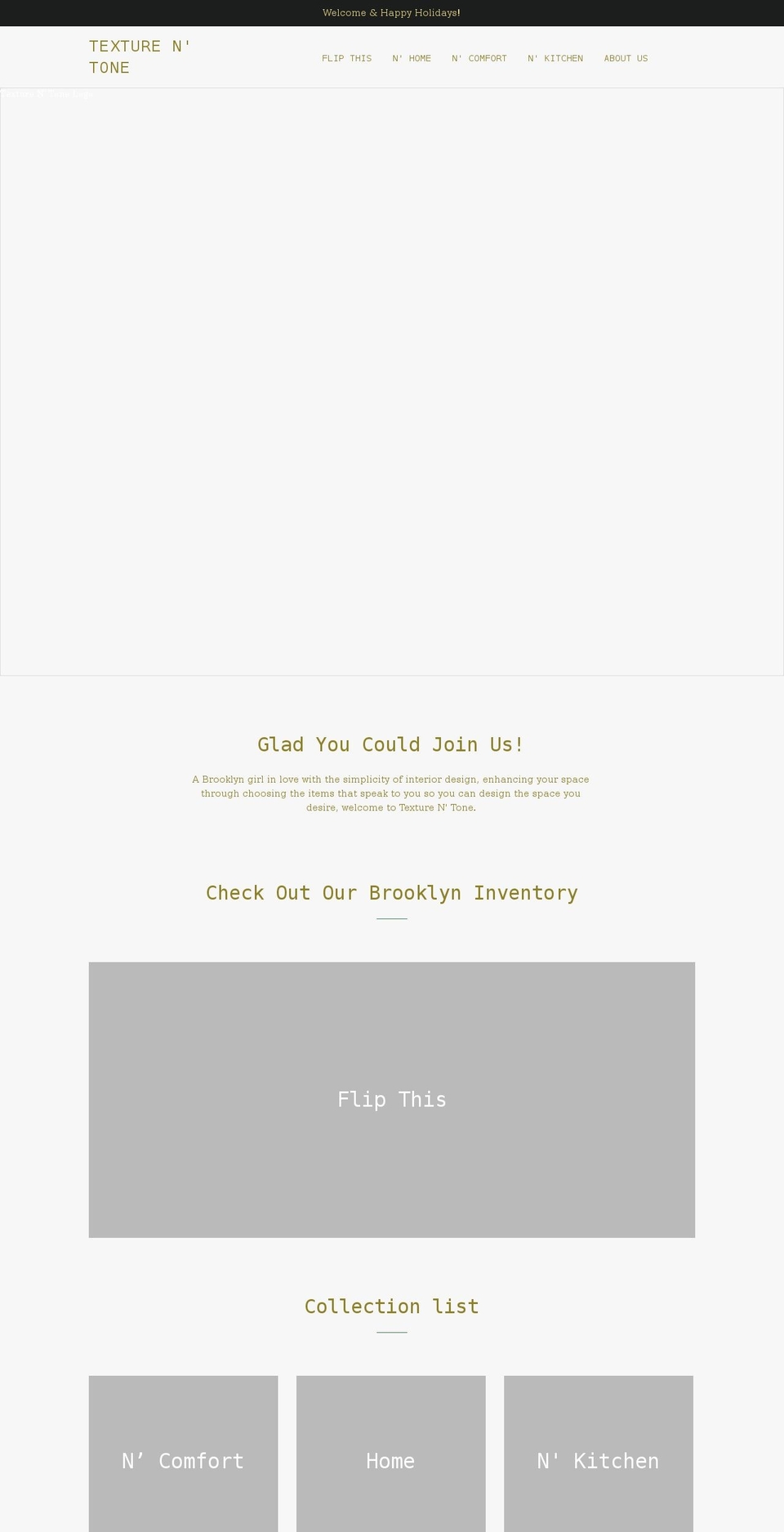 texturentone.com shopify website screenshot