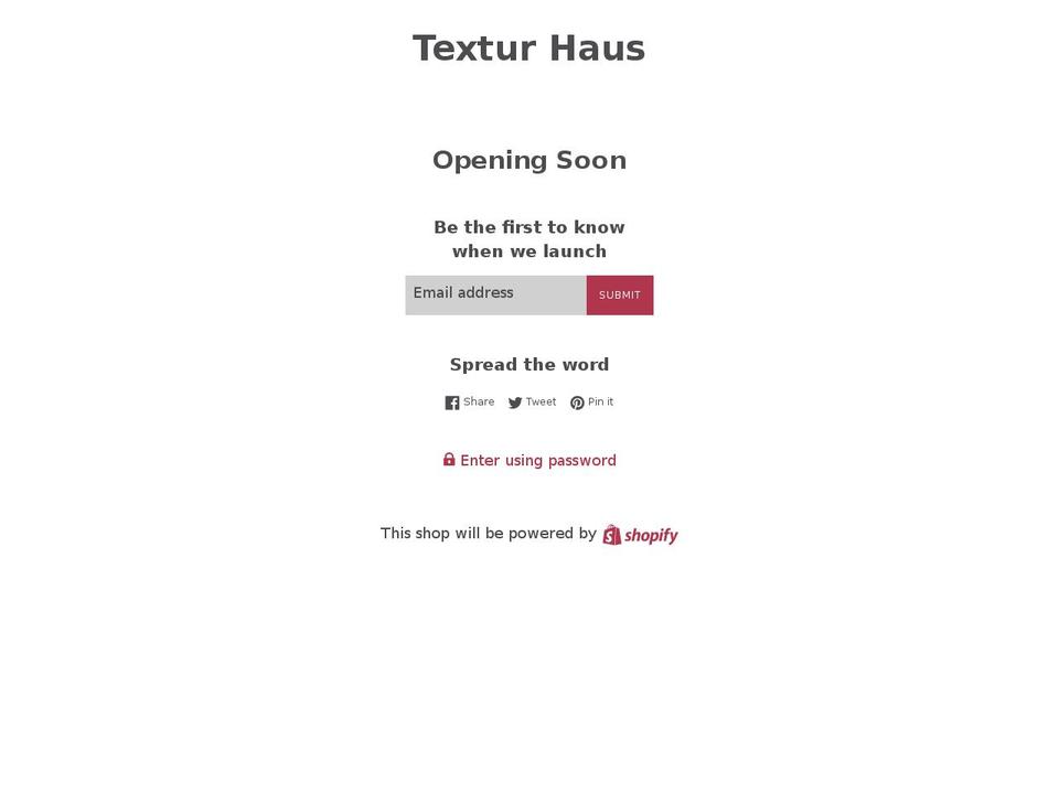 texturhaus.com — Shopify storefront screenshot