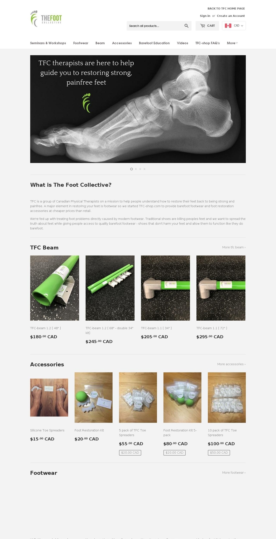 tfc-shop.com shopify website screenshot