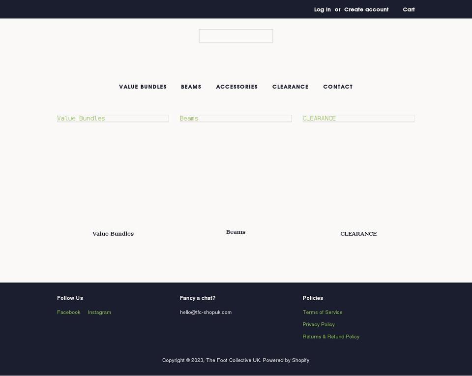 tfc-shopuk.com shopify website screenshot