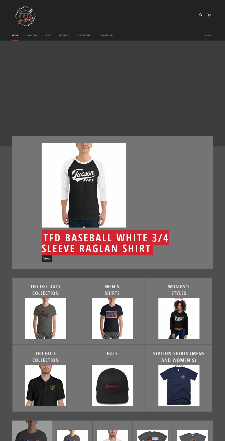 tfdpride.com shopify website screenshot