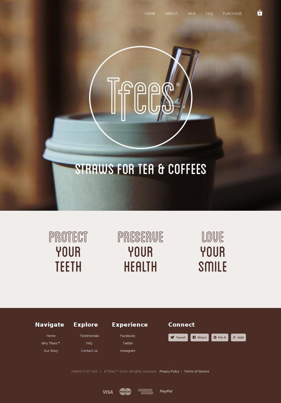 tfeestraw.com shopify website screenshot