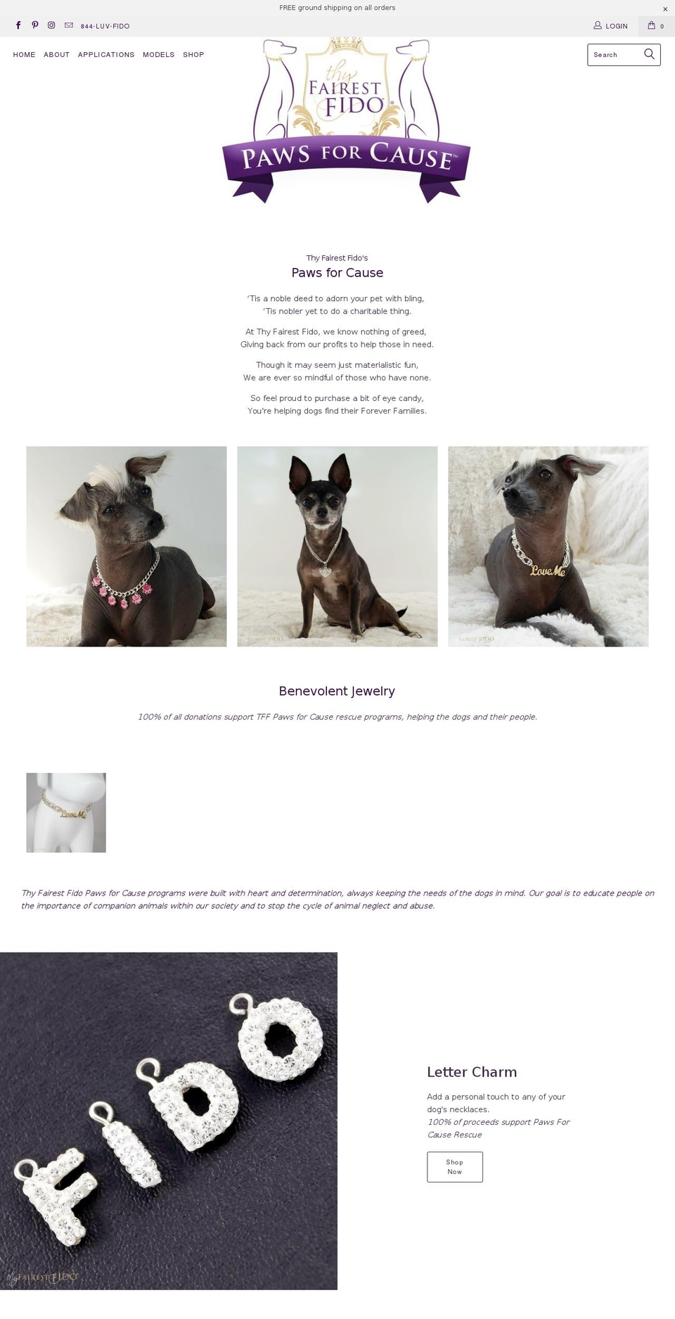 tff.pet shopify website screenshot