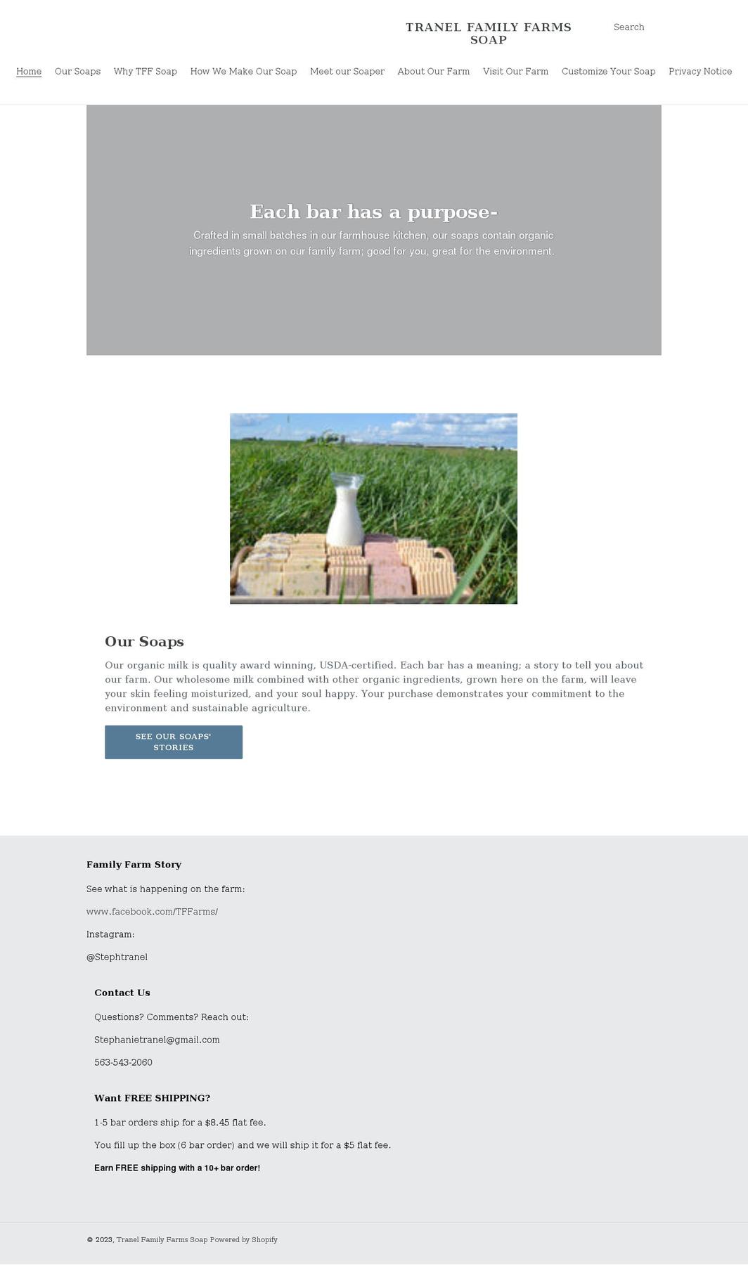 tffsoap.com shopify website screenshot