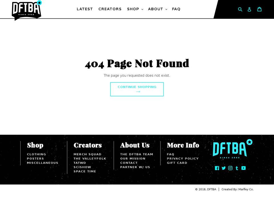 DFTBA-NEW | V1.0 | Checkout Update Shopify theme site example tfiosmerch.com