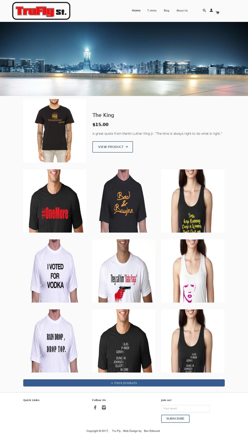 shopify-theme Shopify theme site example tfstreet.com