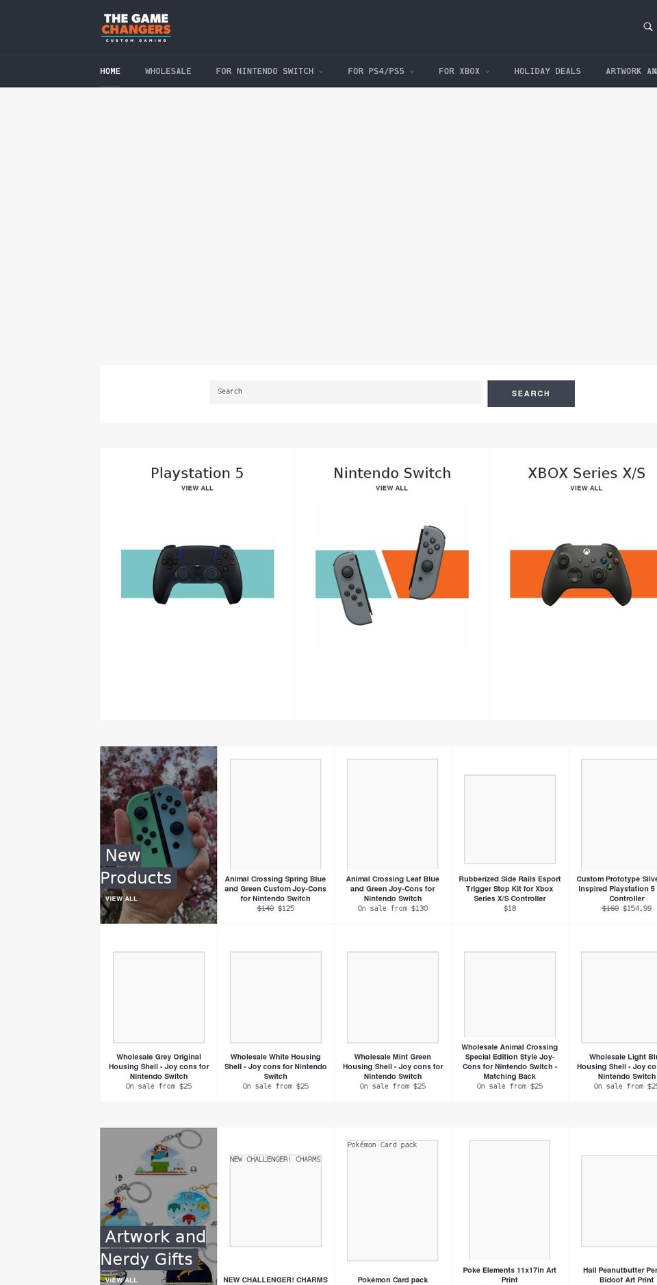 tgccustoms.com shopify website screenshot
