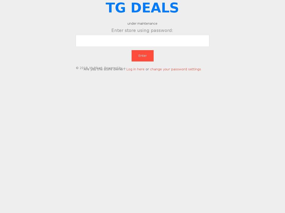 tgdeals.shop shopify website screenshot
