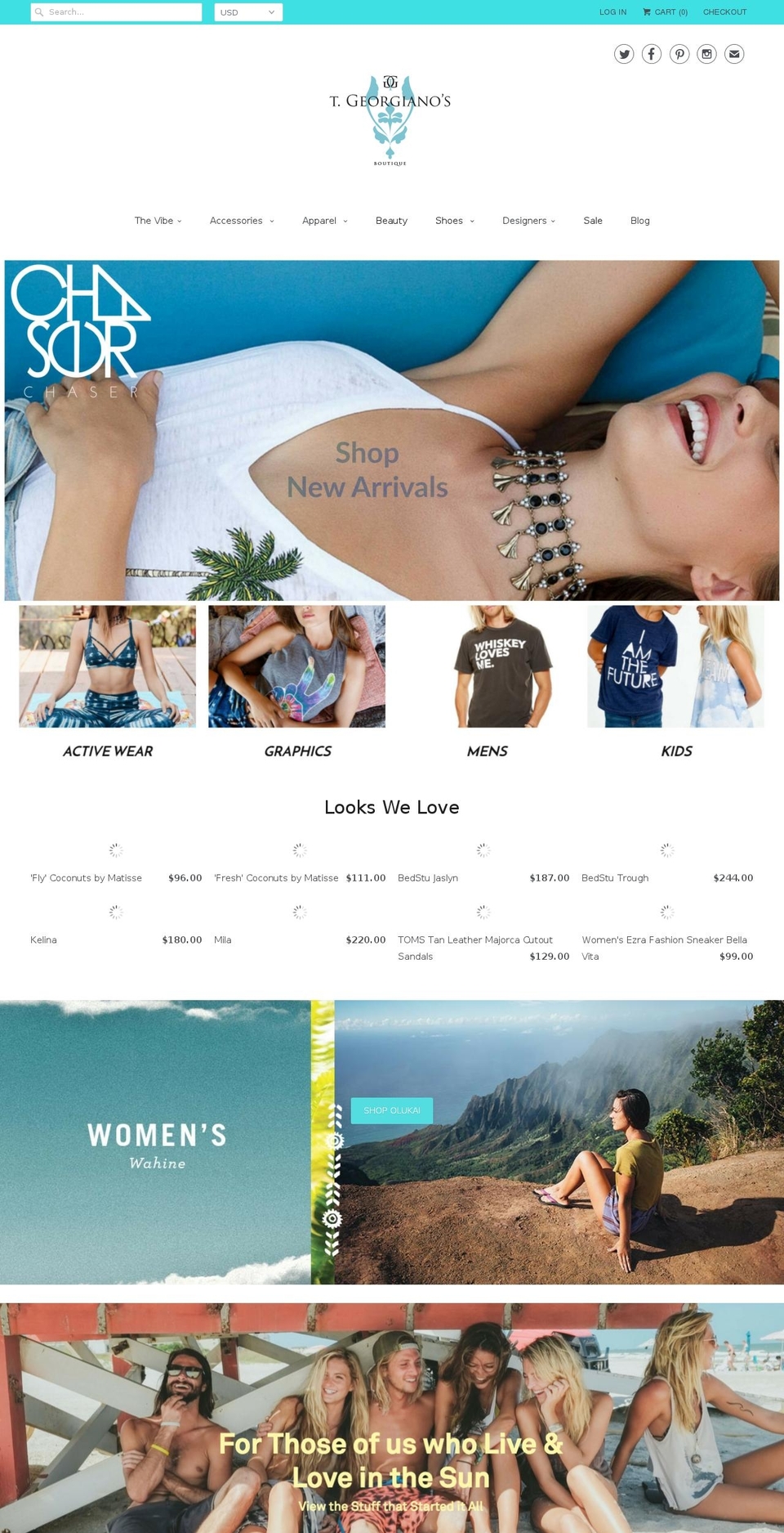 tgeorgianos.com shopify website screenshot
