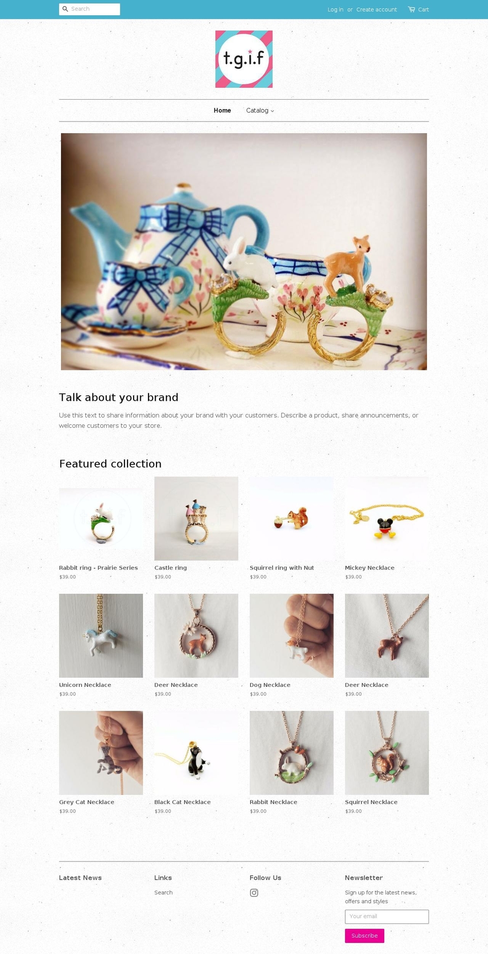 tgiflab.com — Shopify storefront screenshot