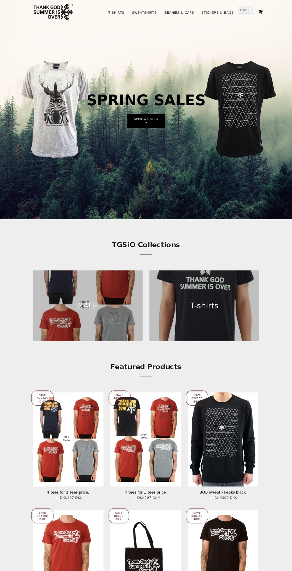 tgsio.com shopify website screenshot