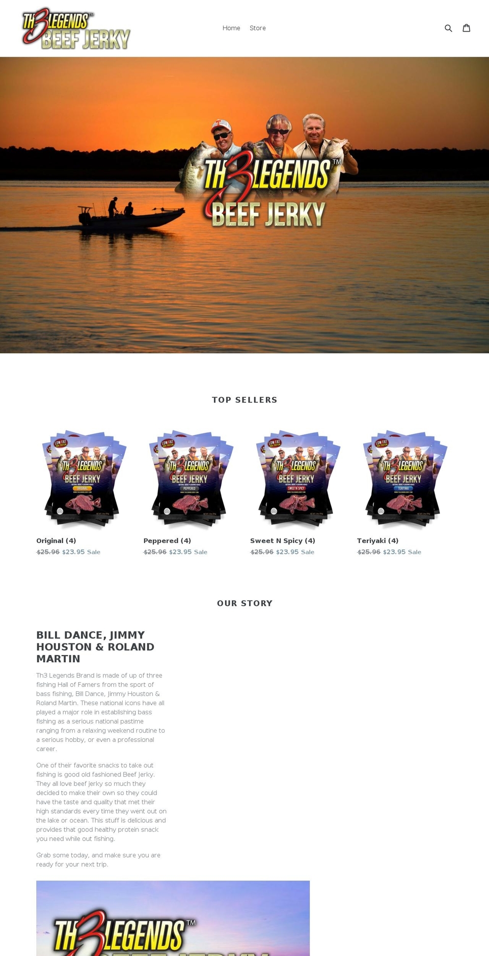 th3legendsjerky.com shopify website screenshot