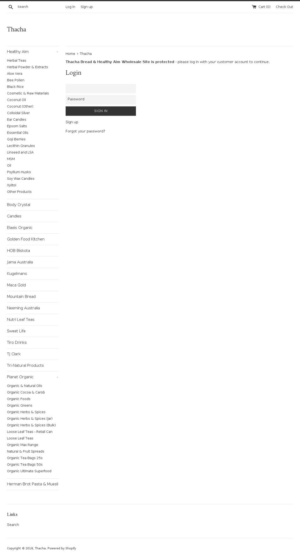 thacha.com.au shopify website screenshot