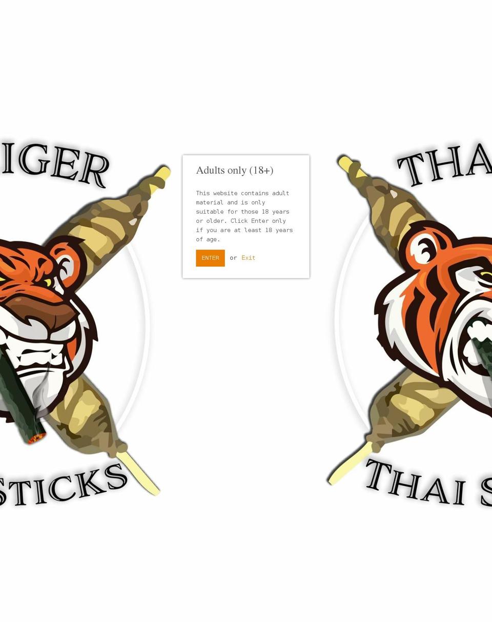 thaigerthaisticks.com shopify website screenshot