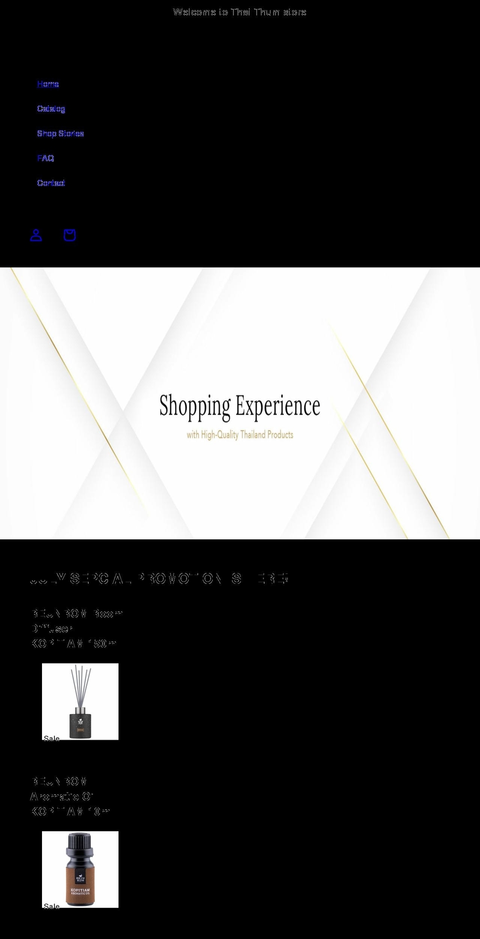 thaithum.com shopify website screenshot