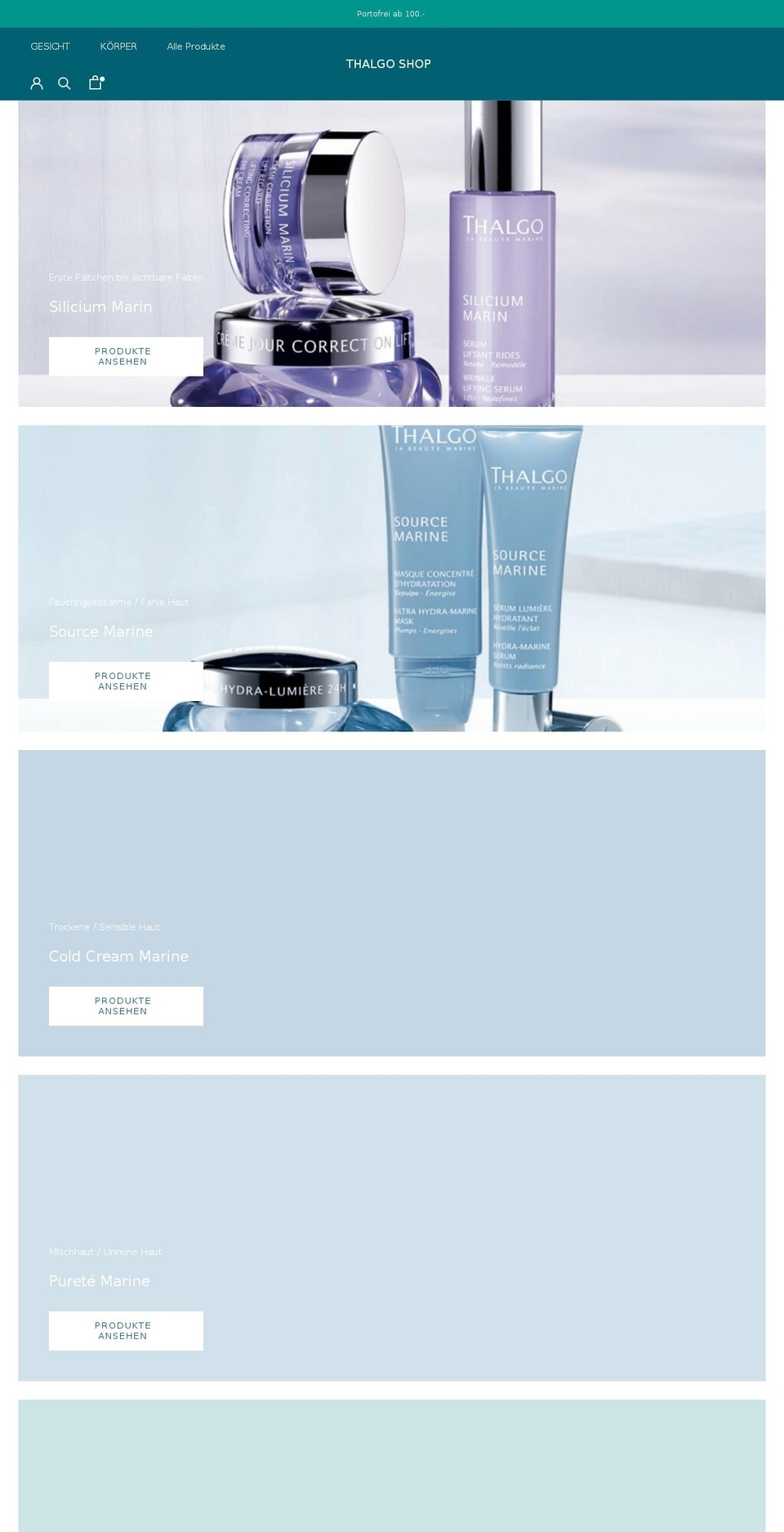 thalgen.com — Shopify storefront screenshot