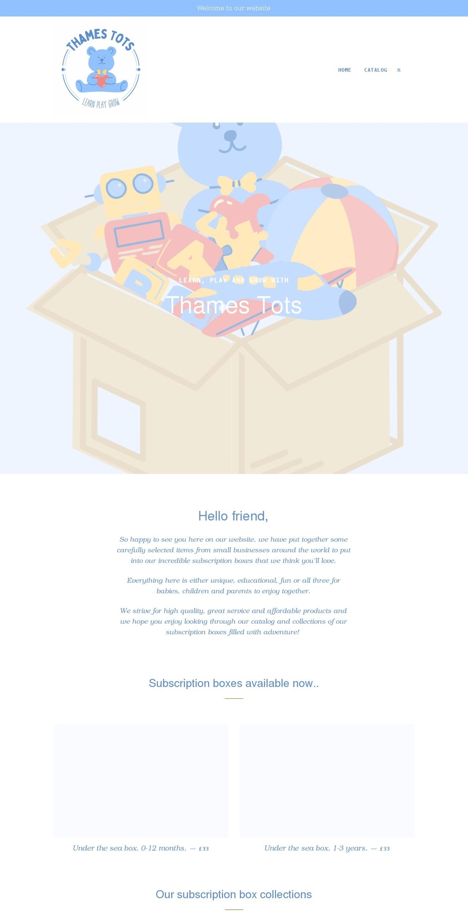 thamestots.com shopify website screenshot
