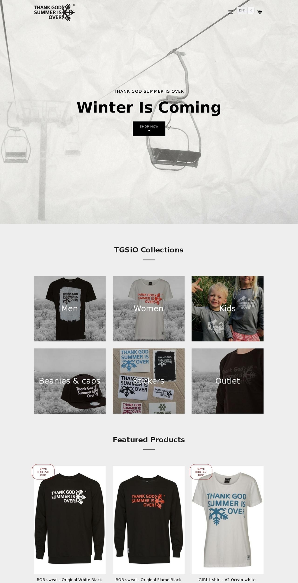 thankgodsummerisover.com — Shopify storefront screenshot