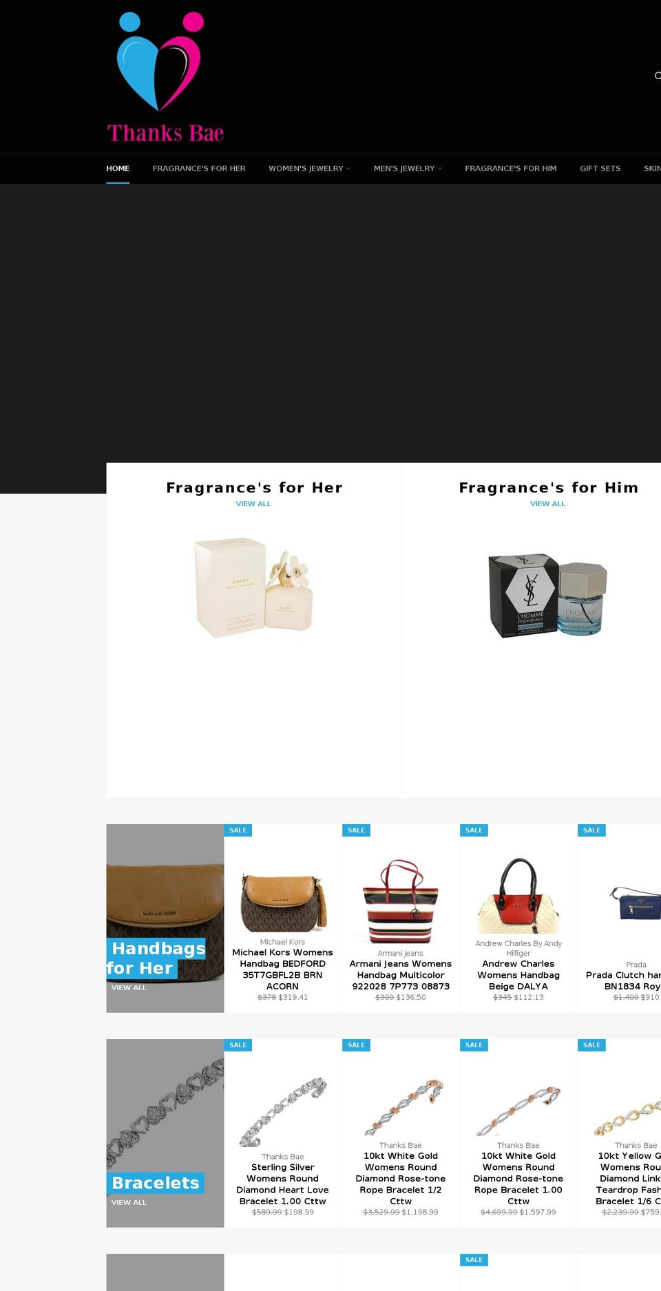 thanksbae.com — Shopify storefront screenshot