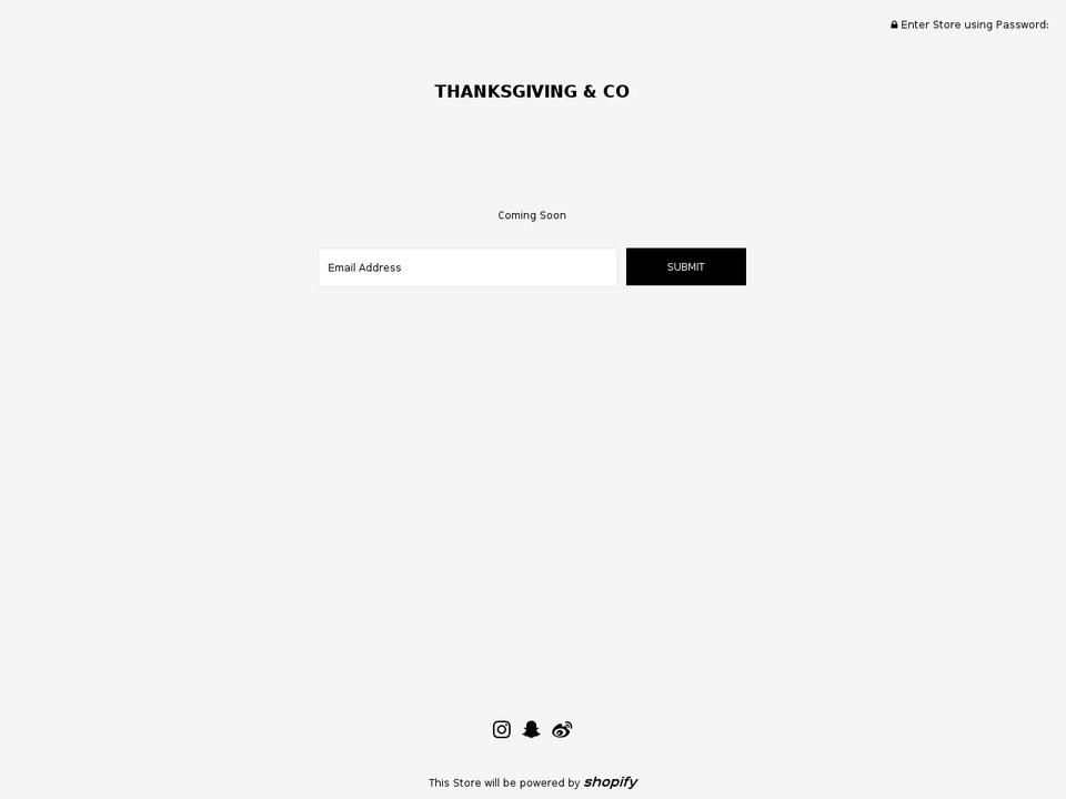 thanksgiving.co shopify website screenshot