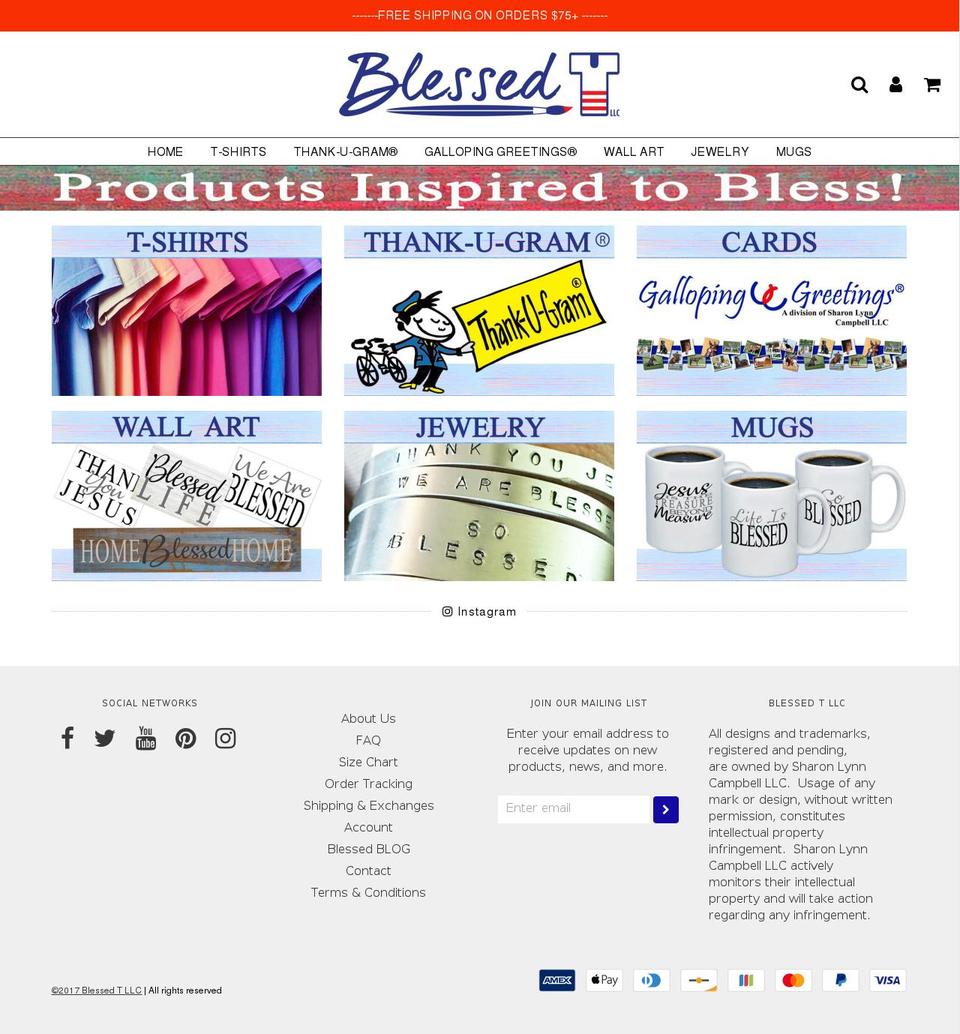 thankunotes.com — Shopify storefront screenshot