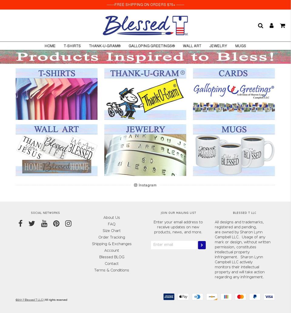 thankunotes.net shopify website screenshot