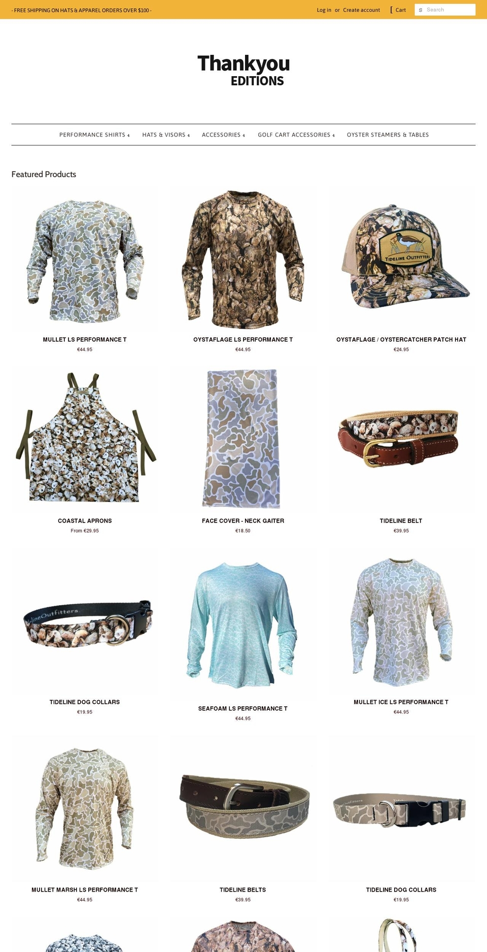 thankyoueditions.com shopify website screenshot