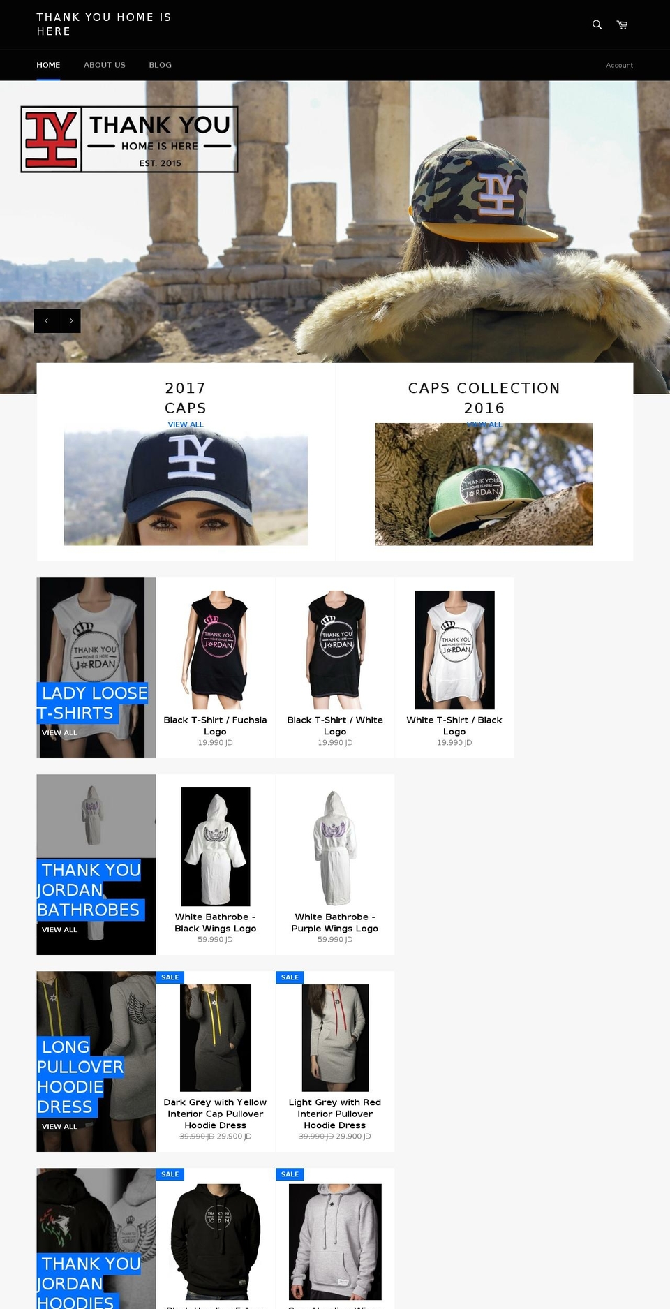 thankyouhome.com — Shopify storefront screenshot