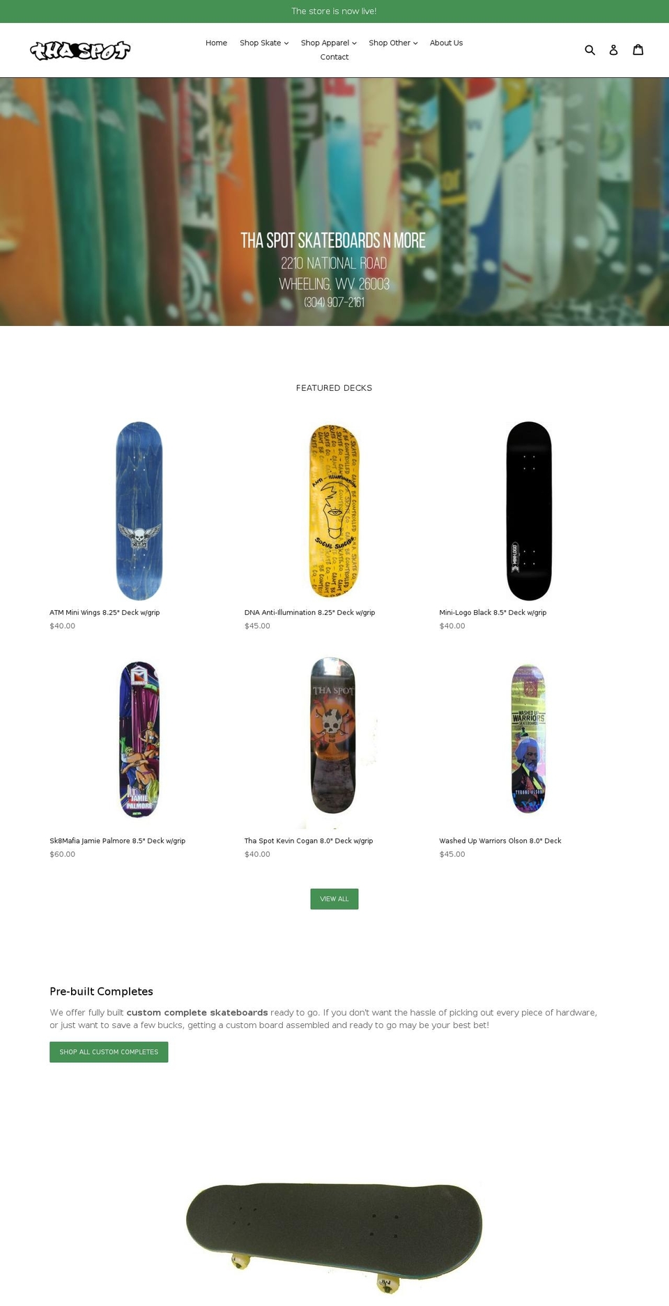 thaspotsk8shop.com — Shopify storefront screenshot