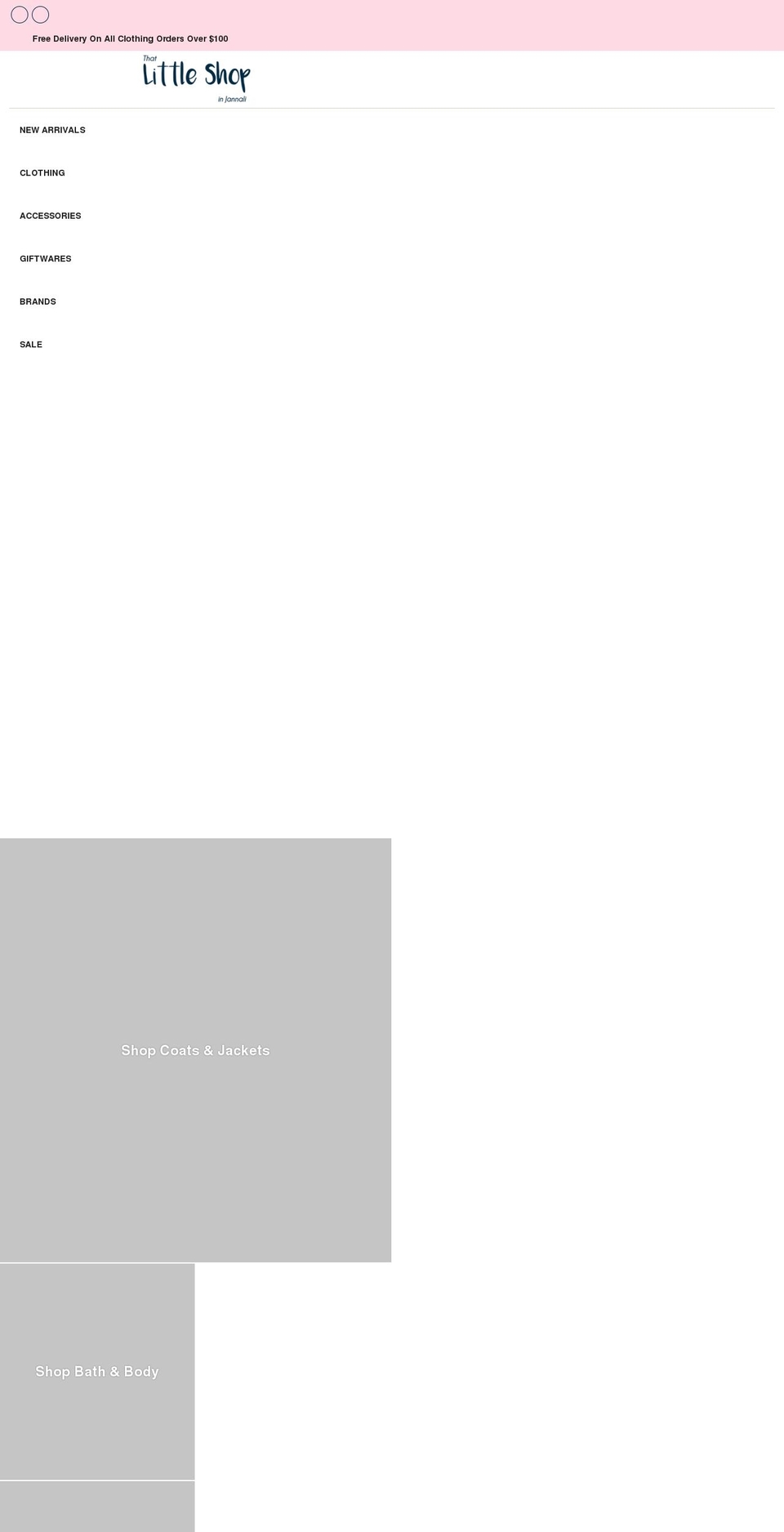 that-little-shop-in-jannali.myshopify.com shopify website screenshot