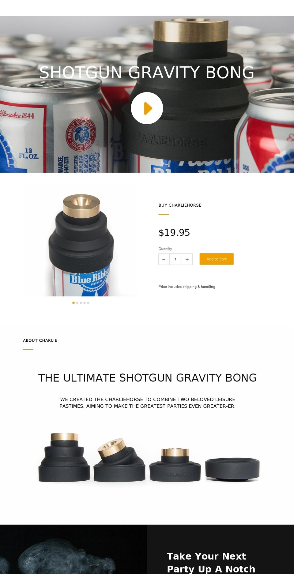 thatcharliehorse.com shopify website screenshot