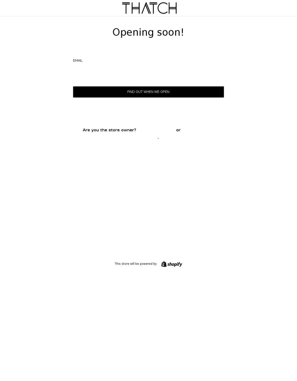 thatchcollective.com — Shopify storefront screenshot