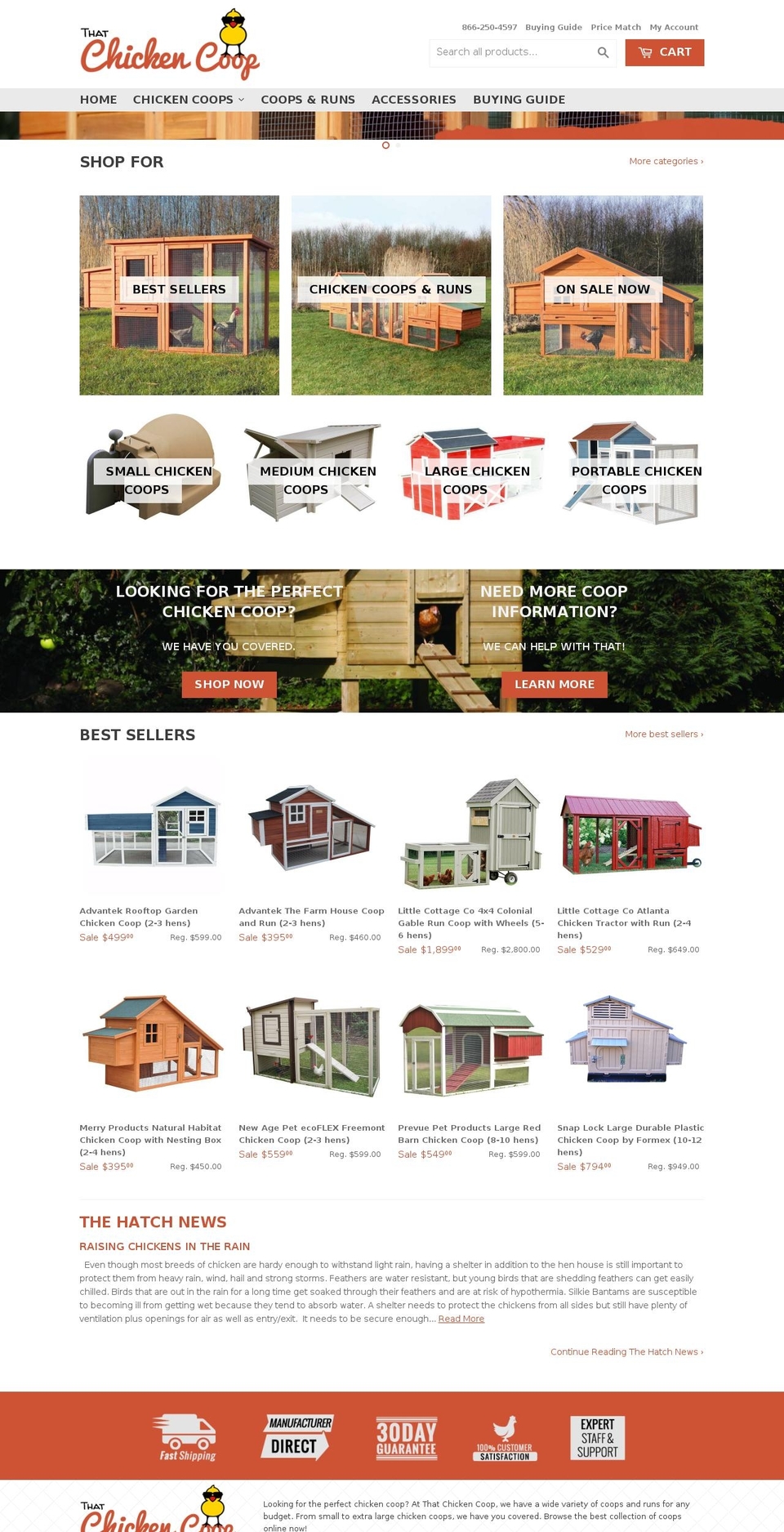 dsl- Shopify theme site example thatchickencoop.com