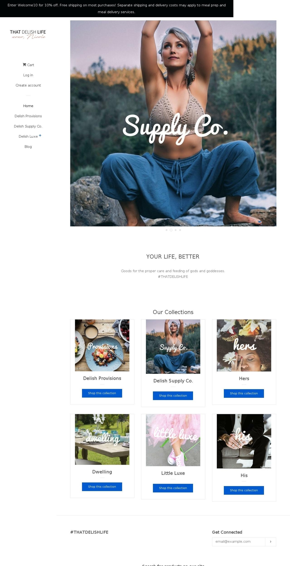 thatdelishlife.com — Shopify storefront screenshot