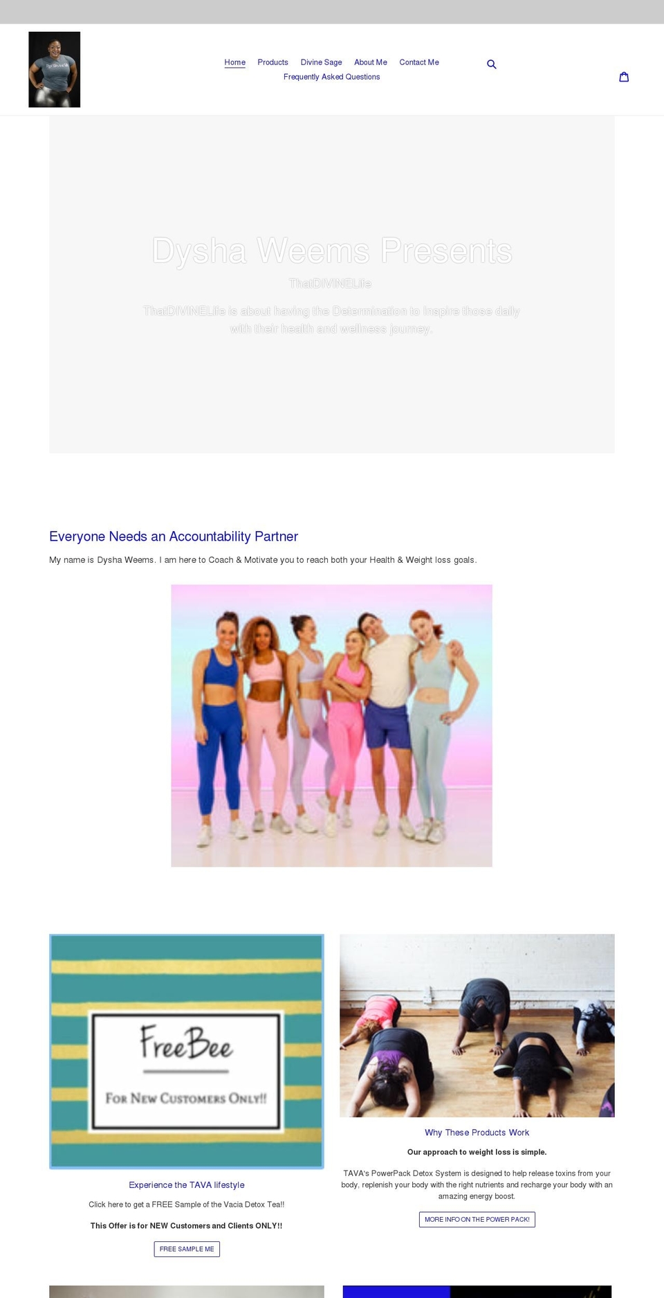 thatdivinelife.com shopify website screenshot