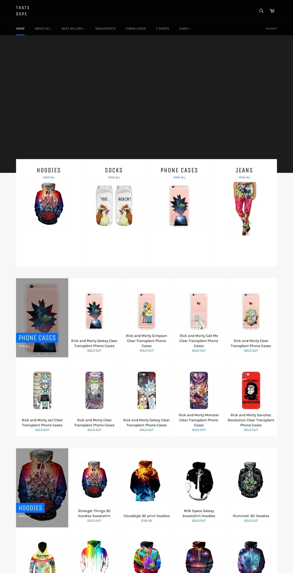 thatdopes.com — Shopify storefront screenshot