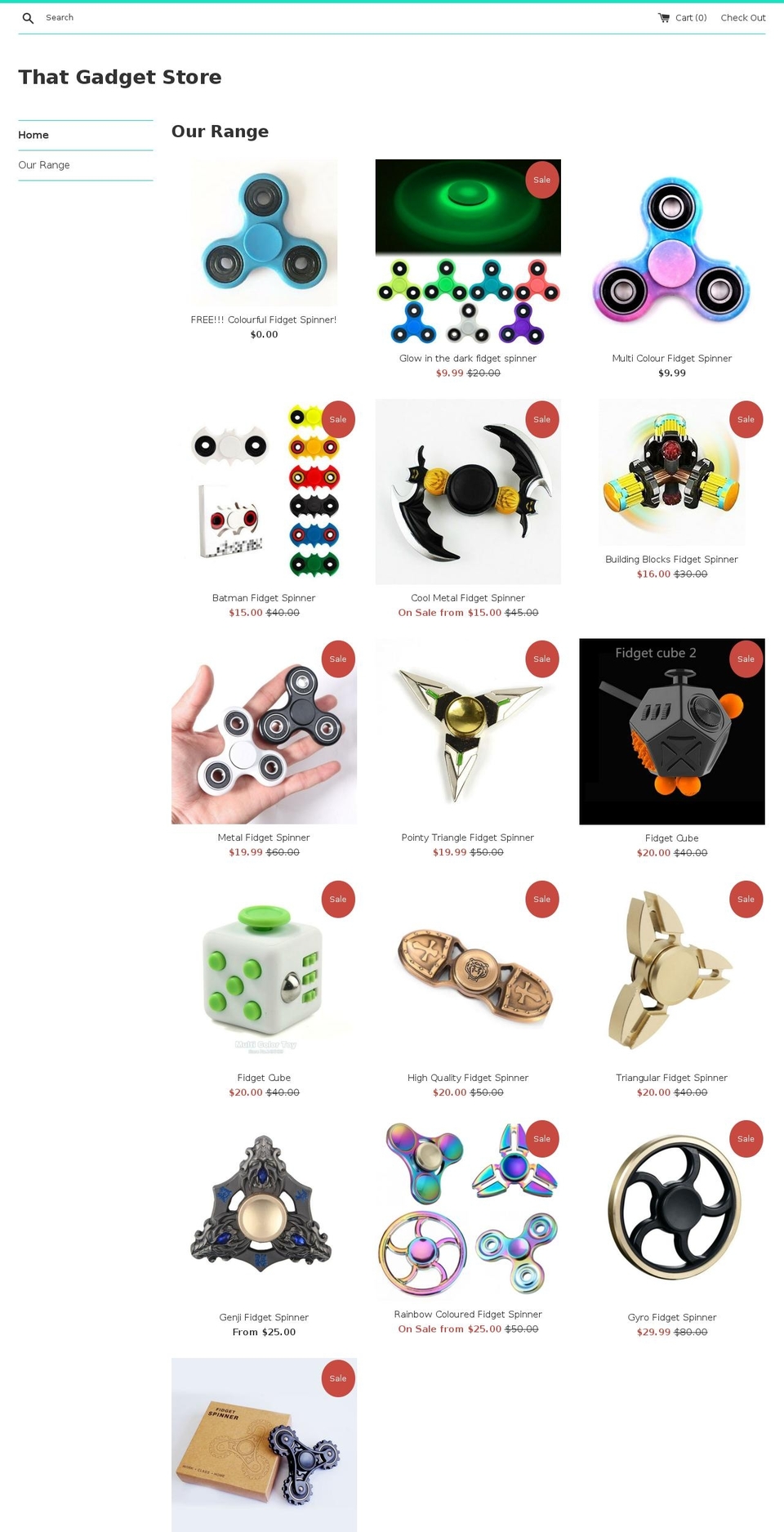 thatgadgetstore.com — Shopify storefront screenshot