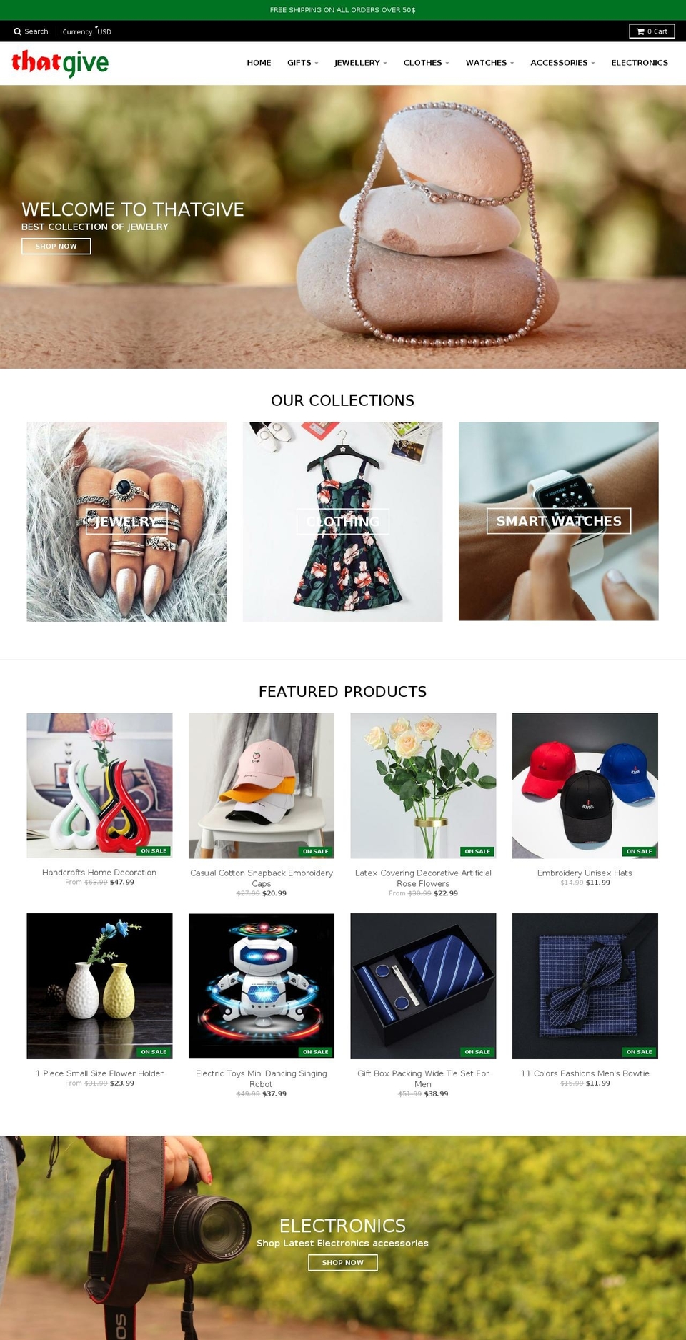 thatgive.com shopify website screenshot