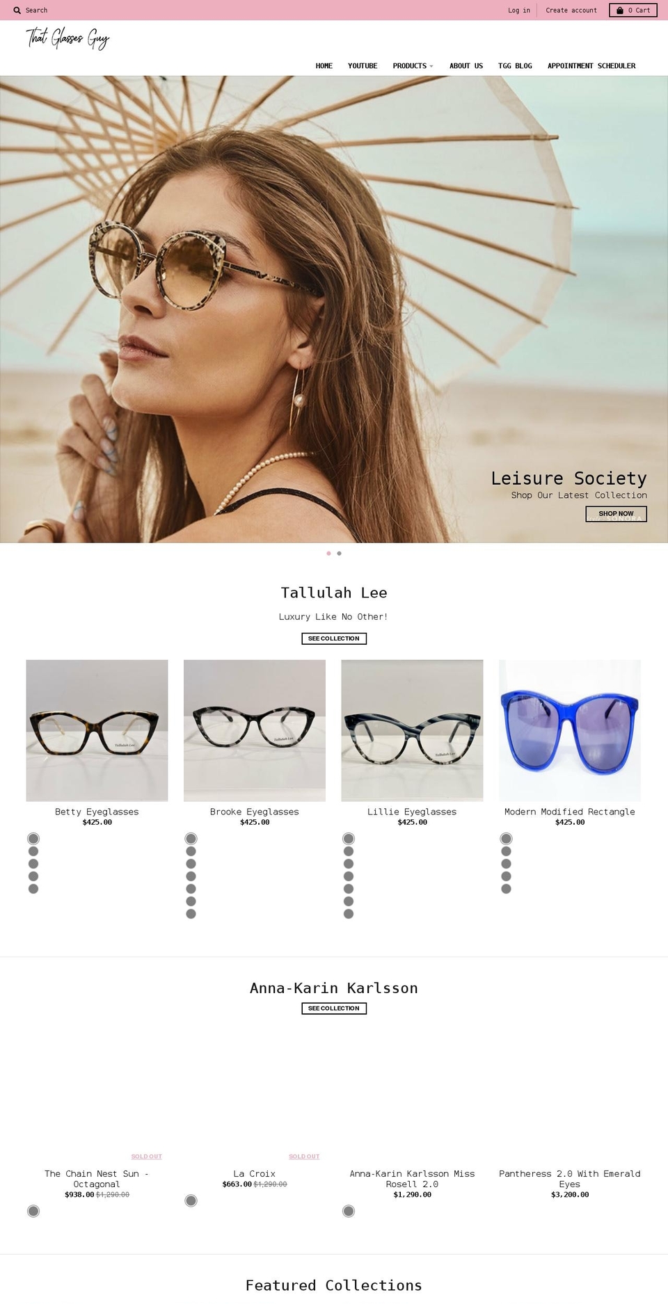 thatglassesguy.shop shopify website screenshot