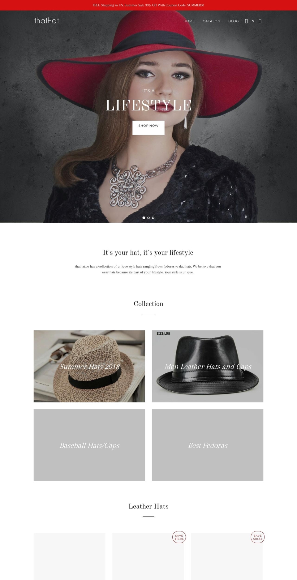 thathat.co shopify website screenshot