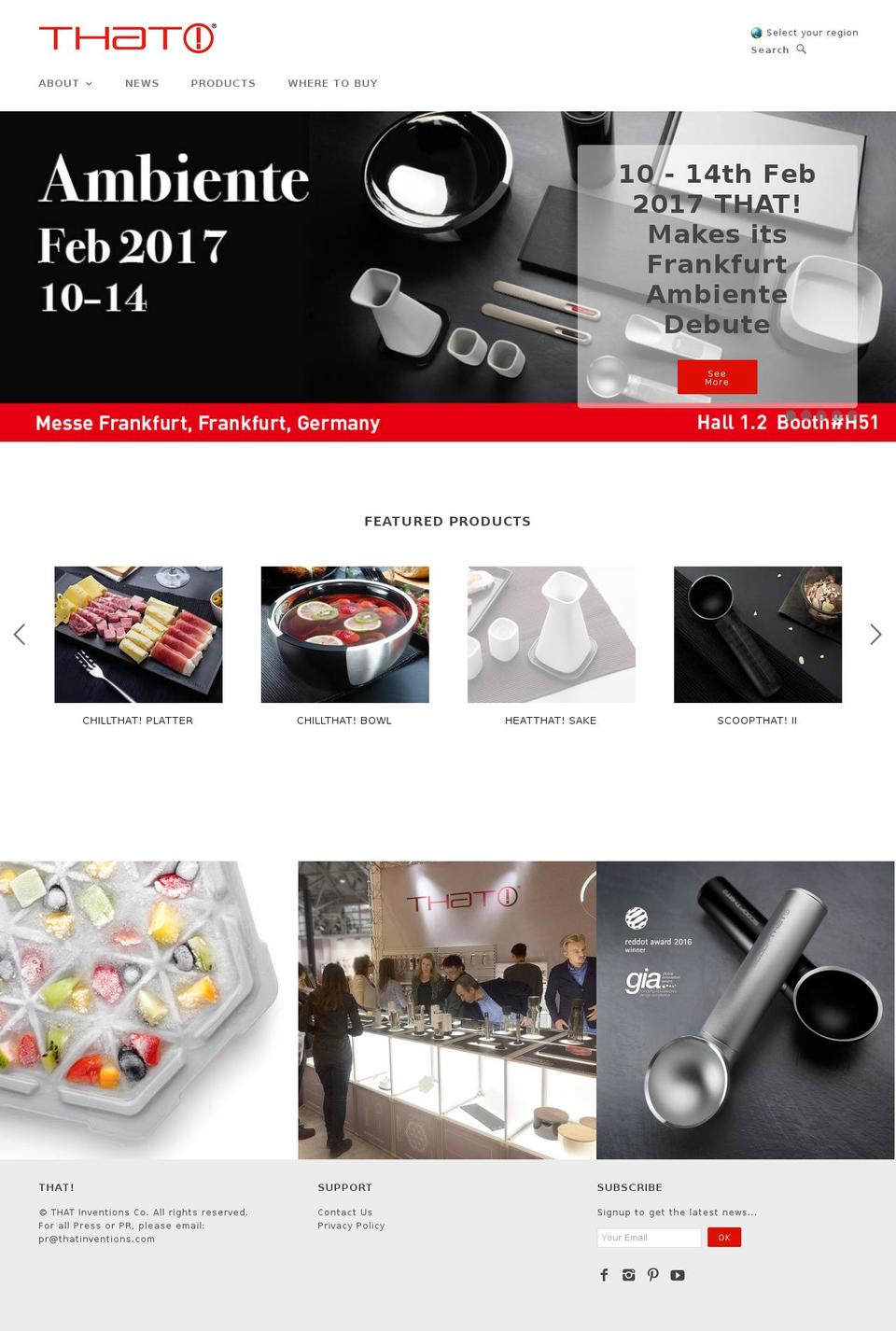 thatinventions.com shopify website screenshot