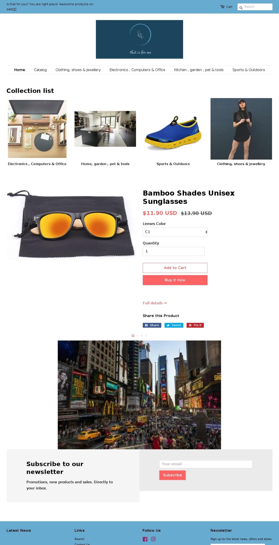 thatisforme.com — Shopify storefront screenshot