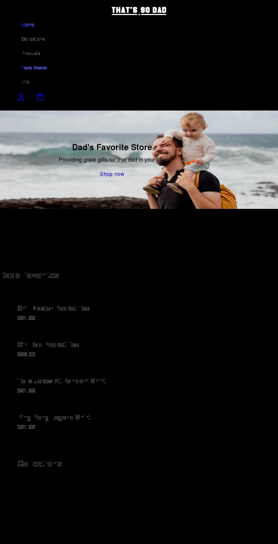 thatissodad.com shopify website screenshot