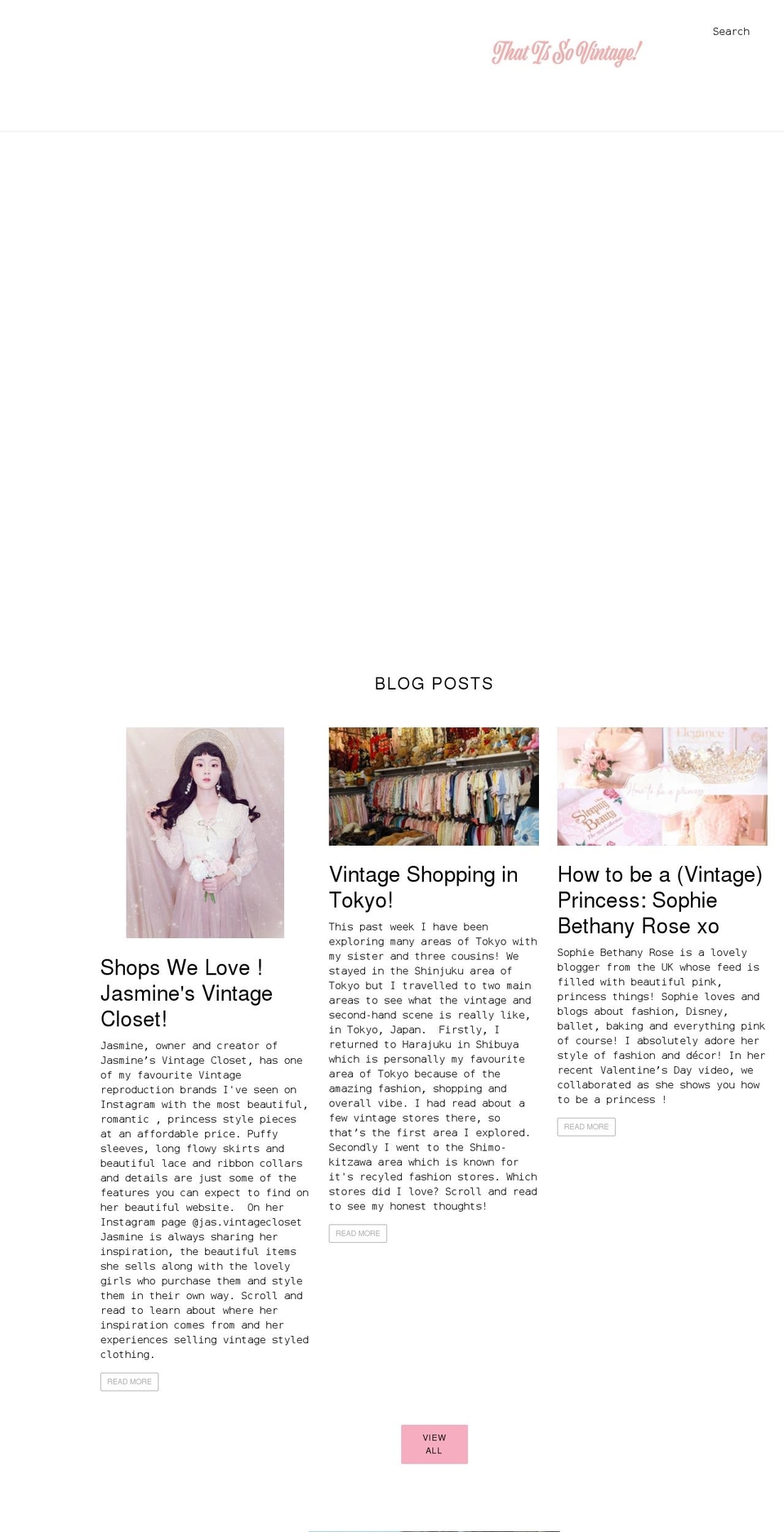 thatissovintage.com shopify website screenshot