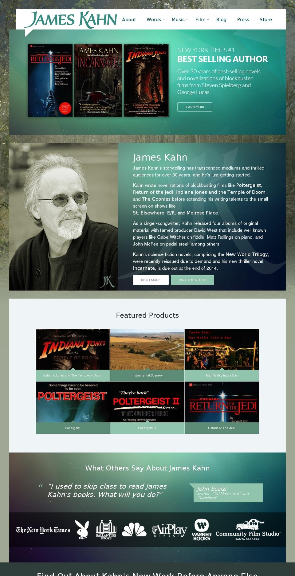 thatjameskahn.com shopify website screenshot