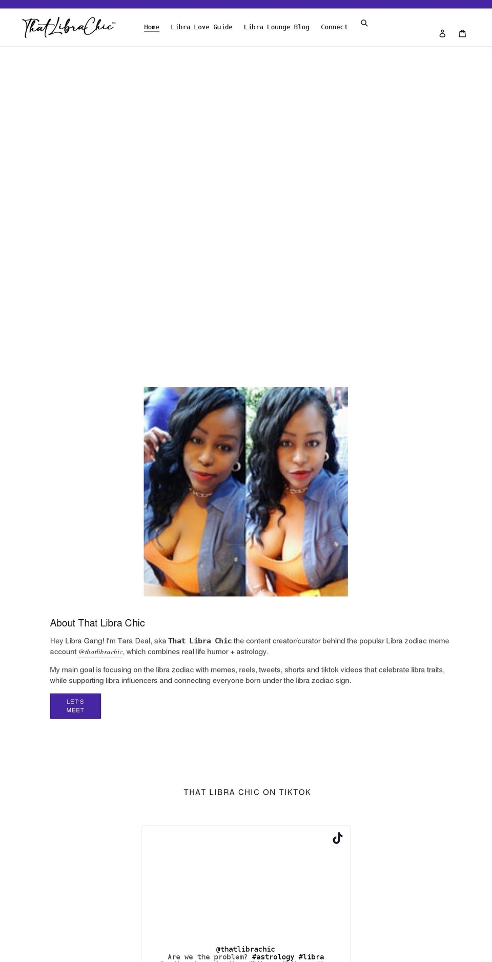 thatlibrachic.com shopify website screenshot