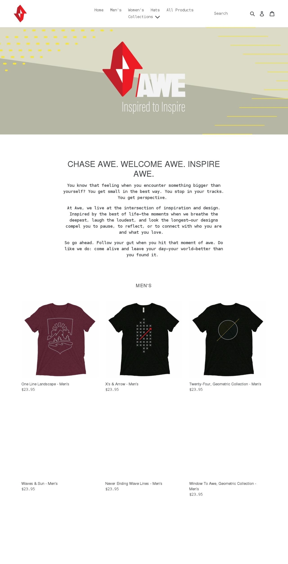 thatmomentofawe.com shopify website screenshot