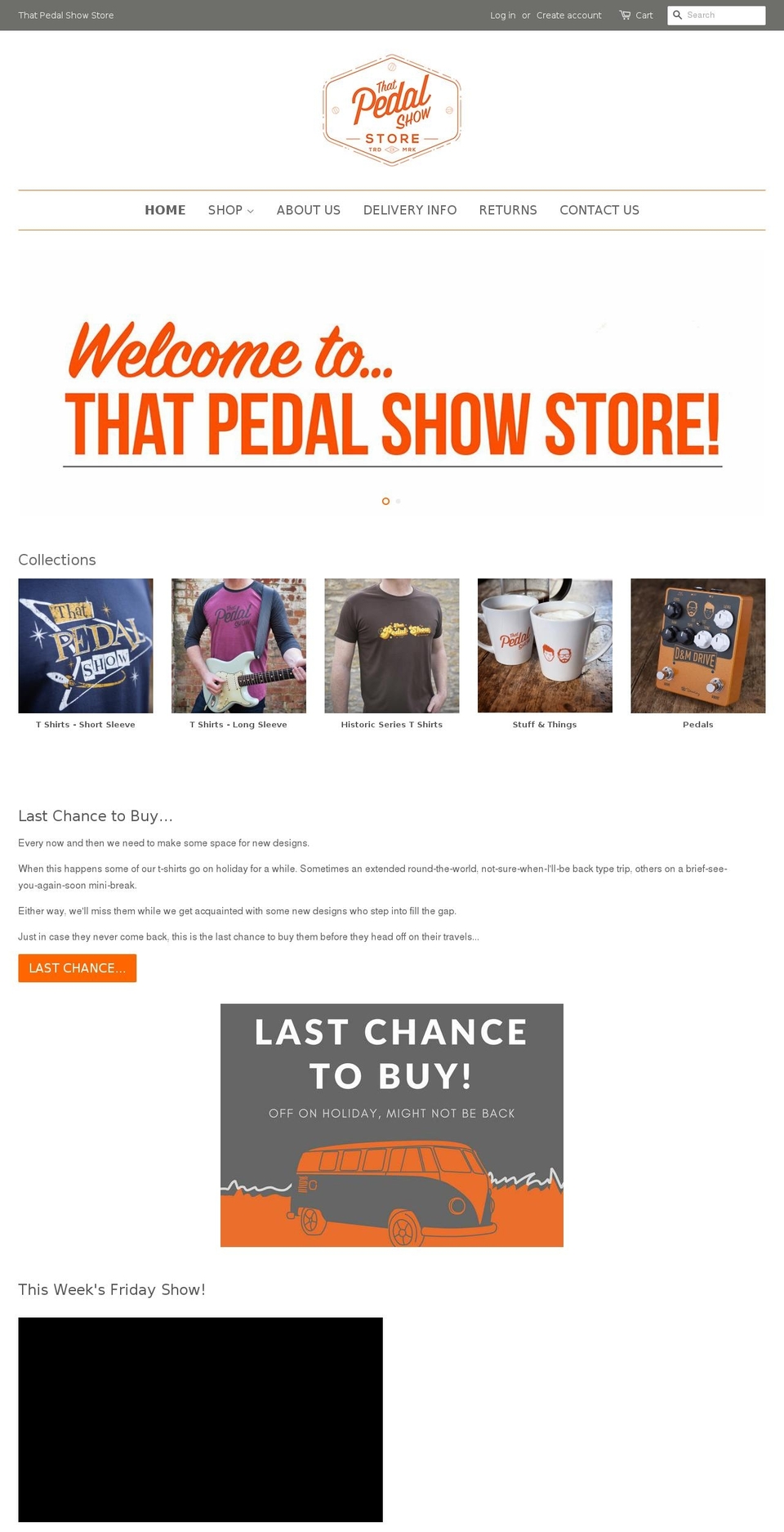thatpedalshed.com shopify website screenshot
