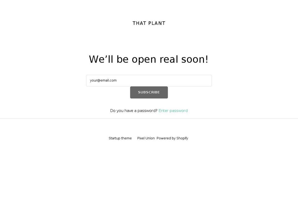thatplant.com — Shopify storefront screenshot