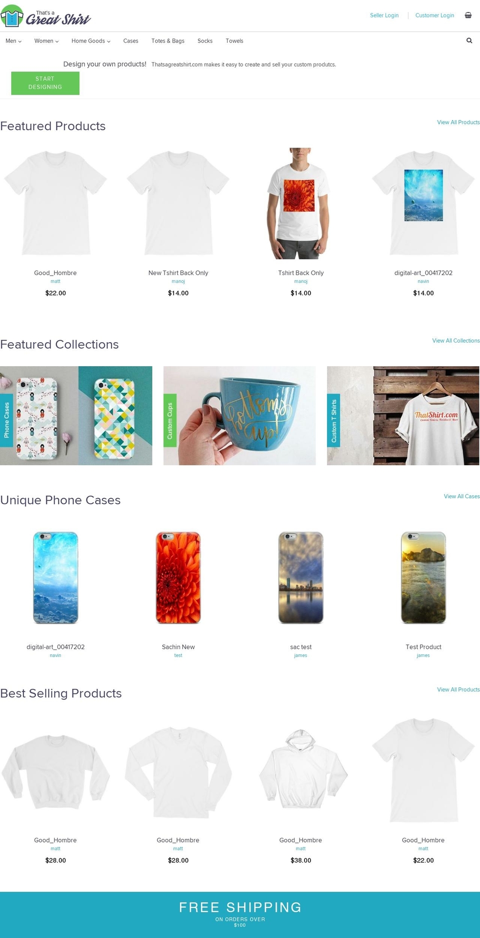 thatsagreatshirt.com shopify website screenshot
